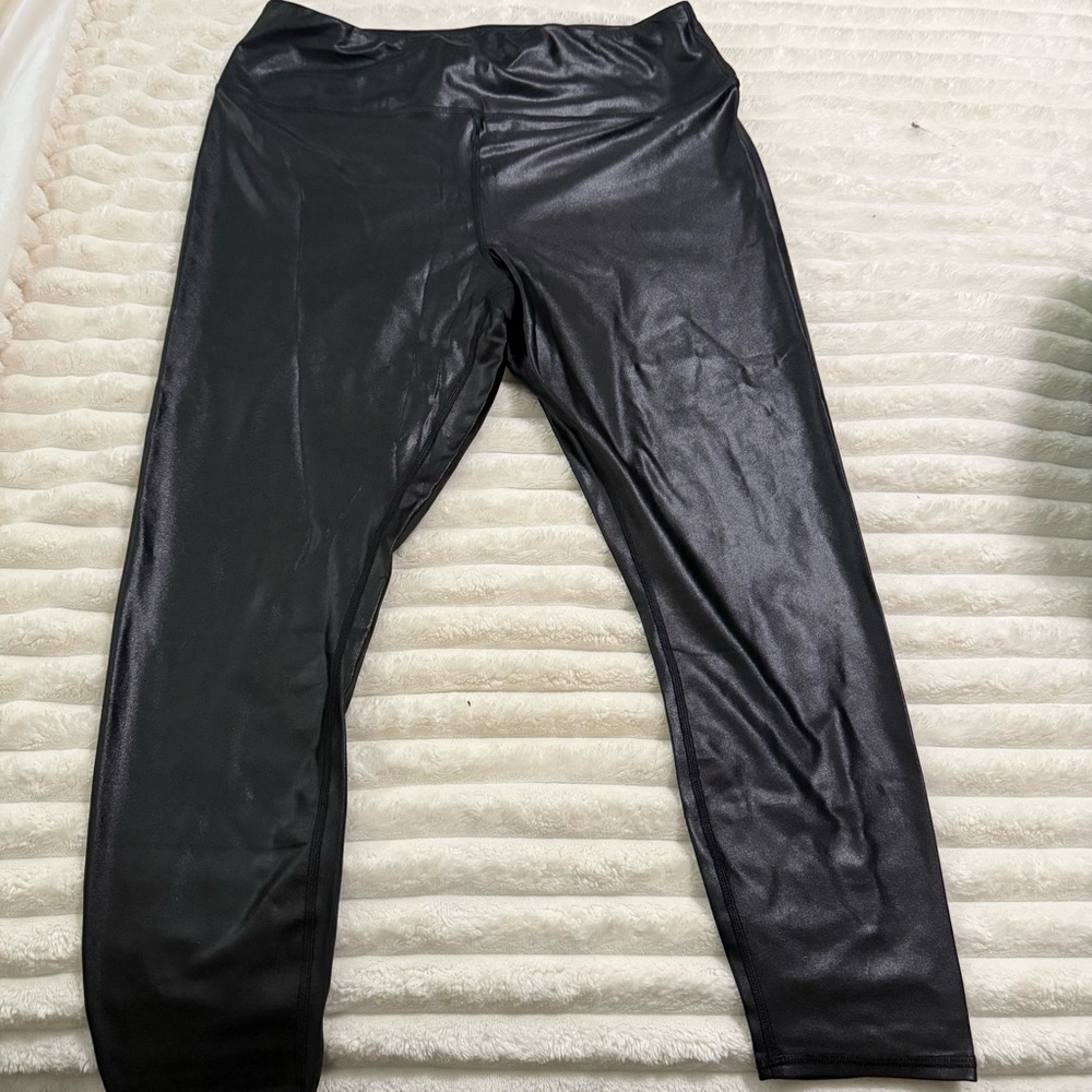 Maurices Black Faux Leather Leggings NWOT